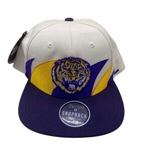 NWT Zephyr LSU Tigers Snapback Hat Purple Gold Embroidered Tiger Logo Adjustable